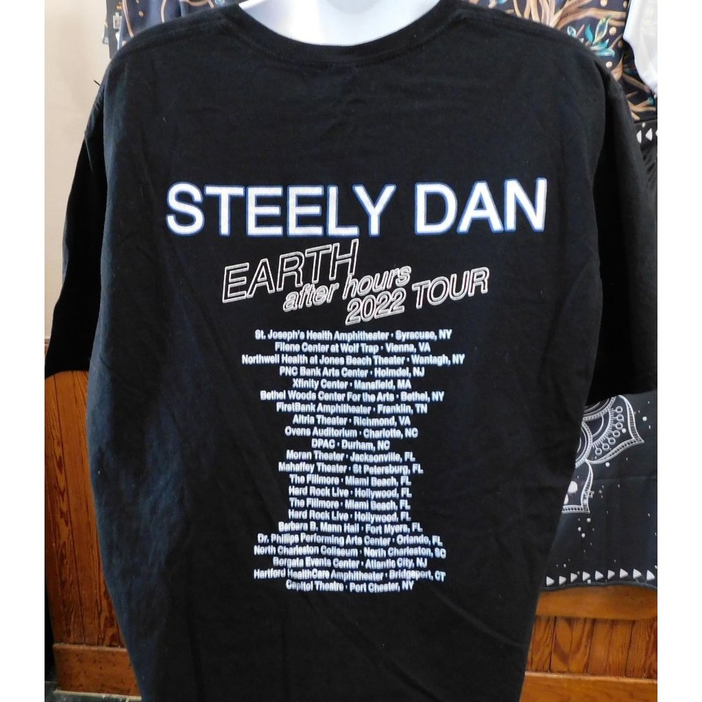 Steely Dan Earth After Hours 2022 Tour Tee Gem